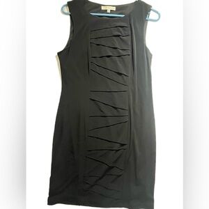 Sandra Darren Sleeveless Black Midi Dress Size 10 Women’s